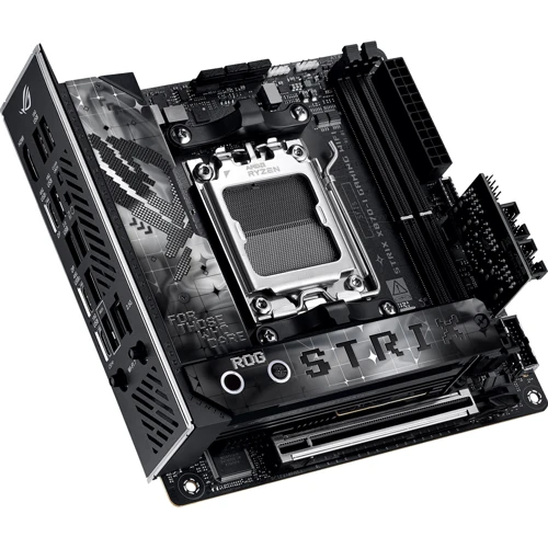 ASUS ROG STRIX X870-I GAMING WIFI UA: Разъемы на задней панели USB 2.0, USB 3.2 Gen 2, USB Type-C, Ethernet RJ-45, HDMI, Thunderbolt