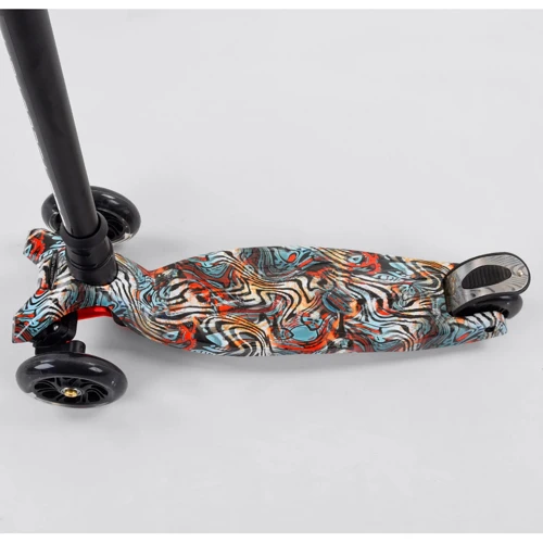 Самокат MAXI "Best Scooter" пластмассовый, 4 колеса PU, СВЕТ, трубка руля алюминиевая (101921): Тип колес литые