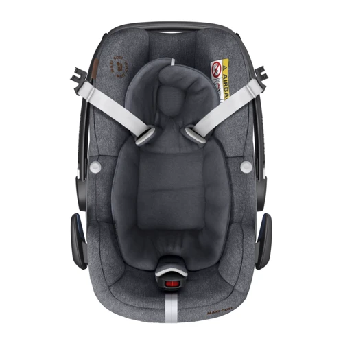 Автокресло Maxi-Cosi Pebble Pro i-Size Luxe Twillic Grey (8799370300): Внутренние ремни 3-х точечный ремень с мягкими накладками