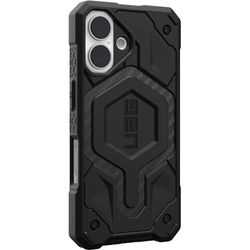 Чохол для iPhone Urban Armor Gear UAG Monarch Carbon Fiber (114462114242) для iPhone 16: Колір черный