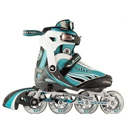 Роликовые коньки СК ULTRA DELUXE AQUA р.29-32: Расположение колес in-line
