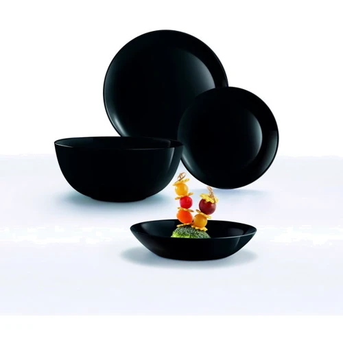 Салатник Luminarc DIWALI BLACK 14,5 см (P0863): Форма кругла