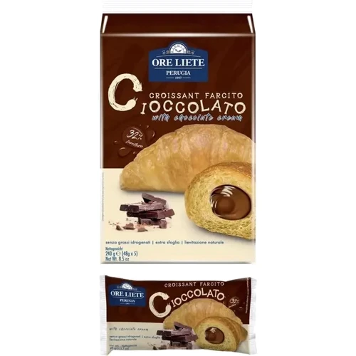 Круассаны Ore Liete с шоколадным кремом 240 г (8052780970273): Вес нетто 240 г