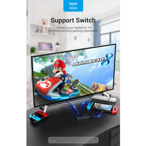 Адаптер Vention Adapter USB-C to HDMI+3xUSB3.0+RJ45+PD 87W (TFFHB) фото 3