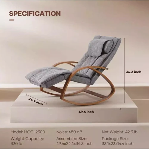 Масажний стілець Naipo Massage Rocking Chair крісло-гойдалка (MGC-2300P) фото 11