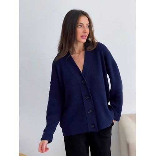 Кардиган АRTKNIT Vittoria 27416 One Size индиго: Длина рукава Длинный