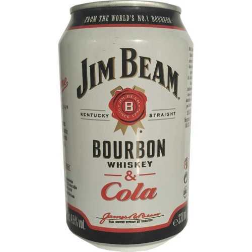 Напиток алкогольный Jim Beam bourbon Whiskey-Cola ж/б 0.33л (PLK5060045581280)