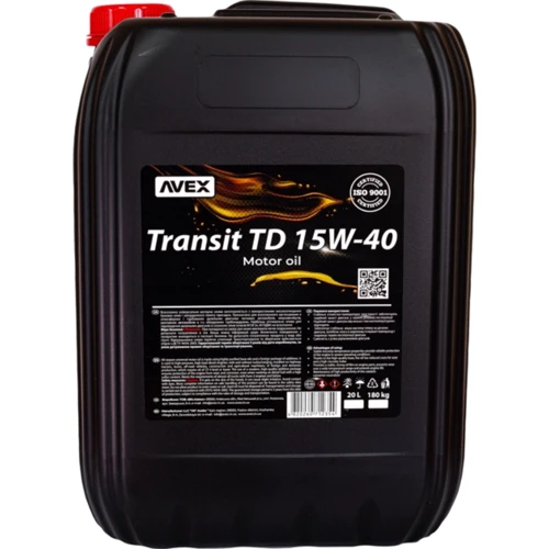 Олія моторна AVEX TRANSIT TD 15W-40, API CF-4/SG, кан. 20л