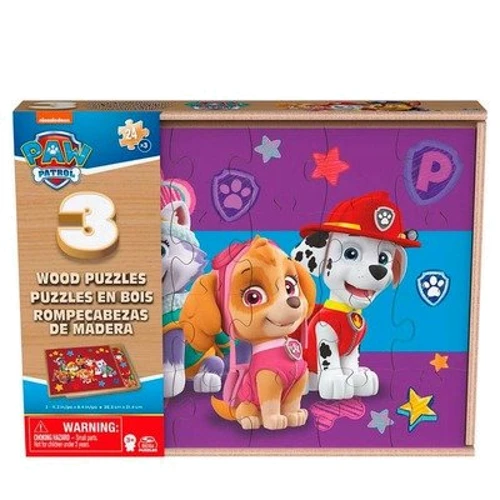 Пазл деревянный Spin Master 3 в 1 Щенячий патруль 21х28 см (SM98297/6066794): Производитель Spin Master