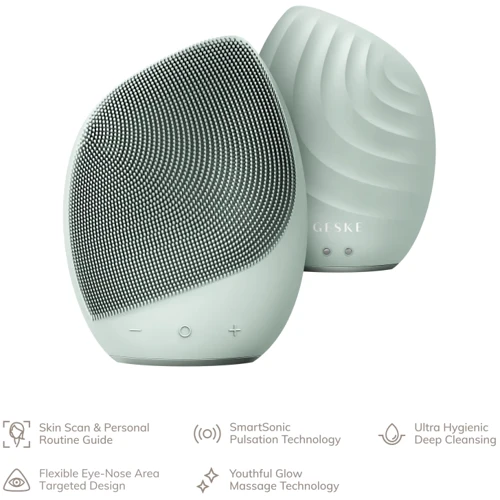 Електронна ультразвукова щітка для обличчя GESKE Sonic Facial Brush 5в1 green фото 4