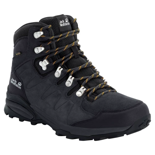 Ботинки Jack Wolfskin Refugio Texapore Mid M 4049841-6357 43 темно-серые натуральная замша зимние фото 1