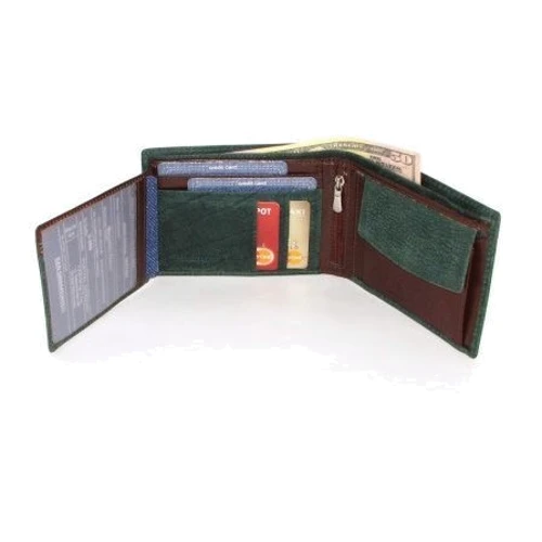 Мужское портмоне Forever Young зеленое (N951-VTP GREEN): Формат кошелька Вертикальный