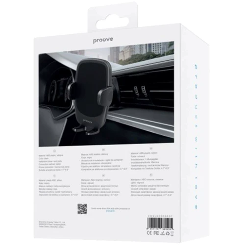 Держатель Proove Car Holder Air Vent Soft Lock Black (CHSL00000001) фото 5