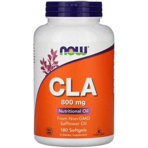 Now Foods CLA Конъюгированная линолевая кислота 800 мг 180 капсул