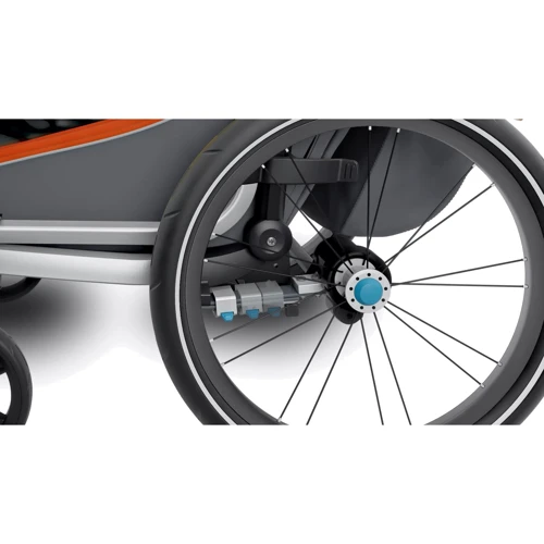 Мультиспортивная коляска Thule Chariot Cross 2 Roarange (TH10202004): Количество блоков 1