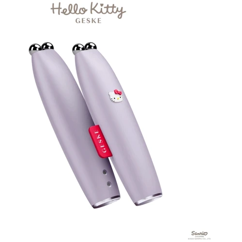 Микротоковая ручка для подтяжки кожи лица GESKE MicroCurrent Face-Lift Pen 6в1 by Hello Kitty purple (HB0250)