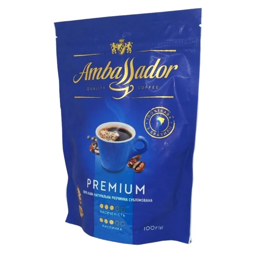 Кофе растворимый Ambassador Premium 100 г (8720254065663)