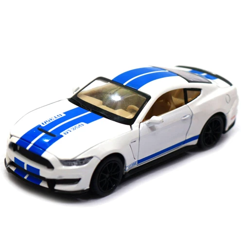 Машинка Автопром Ford Shelby GT350, белый (68441): Материал Пластик, Металл
