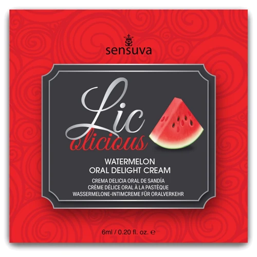 Пробник геля для минета Sensuva Lic-o-licious Watermelon (6 мл): Тип Гель