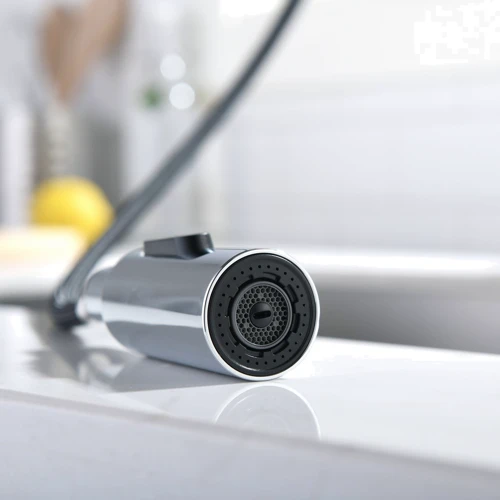 Смеситель для кухни Lefton Copper Kitchen Pull-Down Faucet with 3 Water Outlet Modes-KF2204 Chrome: Назначение Для кухни