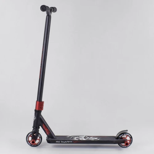 Самокат трюковий Best Scooter з PU колесами, HIC-системою, пеги, алюмінієвими дисками та декою Black/Red (98438): Максимальне допустиме навантаження, кг 100