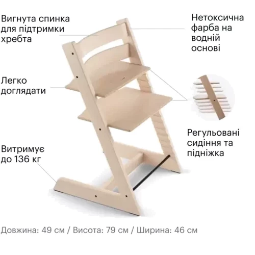 Стульчик Stokke Tripp Trapp Natural (100101)