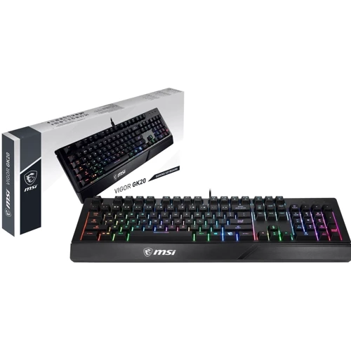 Клавиатура MSI Vigor GK20 Black (S11-04RU230-CLA): Интерфейс подключения USB