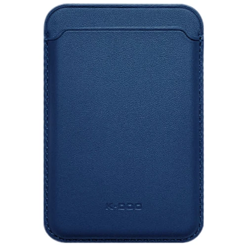 Чехол для iPhone K-DOO Leather Wallet MagSafe Dark Blue