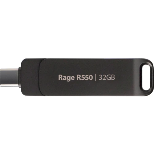 USB-флешка Patriot 32GB Rage R550 USB3.2+USB-C Black (PE32GR550DSAD)