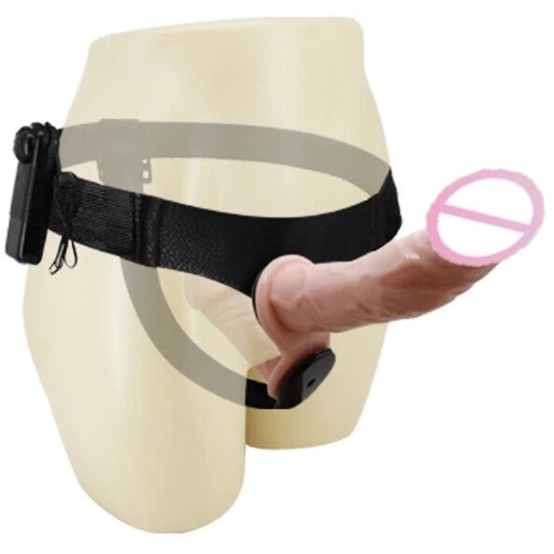 Страпон с вибрацией с 2-мя вибромоторами ULTRA PASSIONATE HARNESS STRAP-ON, BW-022060