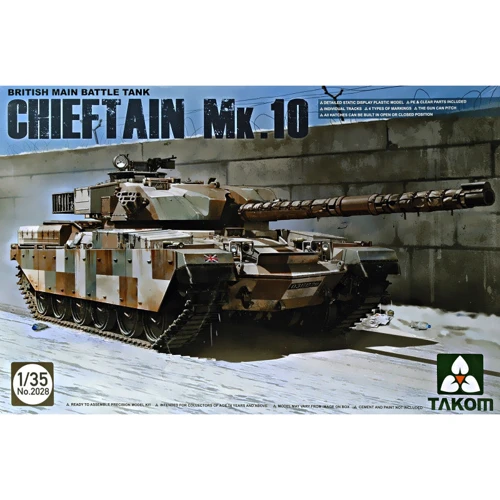 Модель Takom Британский основной боевой танк Chieftain Mk.10 (TAKOM2028)