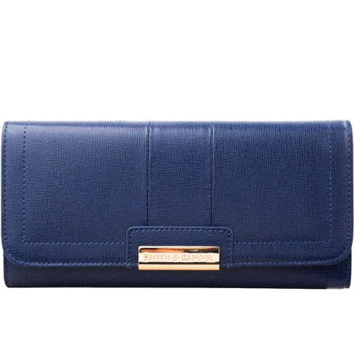 Женский кошелек Smith&Canova синий (FUL-28624-navy)