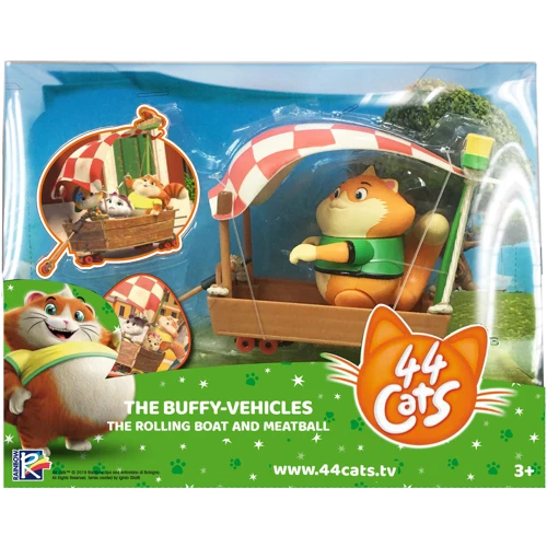 Игровой набор 44СATS фигурка Фрикадель с транспортным средством (34154)