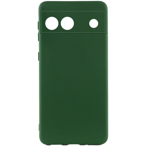 Чехол для телефонов Lakshmi Case Silicone Cover Full Camera Dark green for Google Pixel 6a