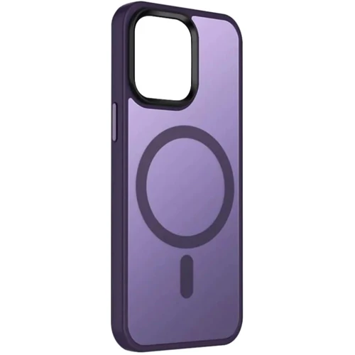 Чехол для iPhone Mobile Case TPU+PC Metal Buttons with MagSafe Colorful Dark Purple for iPhone 16 Pro
