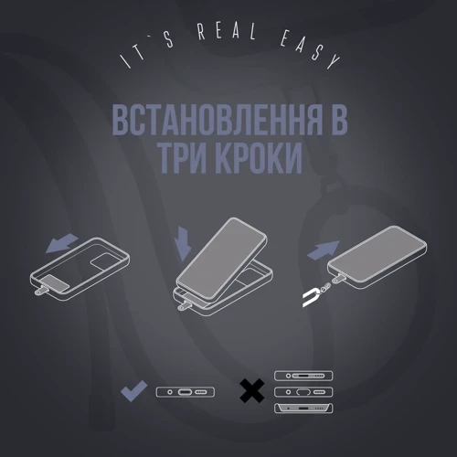 Ремешок для смартфона ArmorStandart Rope Black Monochrome with Clear holder (ARM76091) фото 4