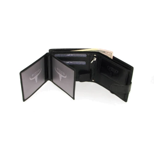 Мужское портмоне Buffalo Wild черное (N992L-BW BLACK): Формат кошелька Вертикальный