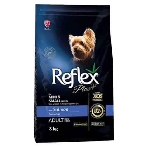 Сухой корм Reflex Plus для собак малых пород с лососем 8 кг (RFX-124)