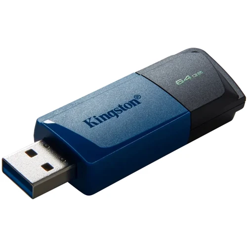 USB-флешка Kingston 64GB DataTraveler Exodia M USB 3.2 Blue (DTXM/64GB-2P): Объем памяти 64 GB