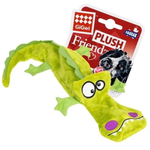Игрушка для собак GiGwi Plush Крокодил с 4-мя пищалками плюш 38 см (75021): Производитель GiGwi