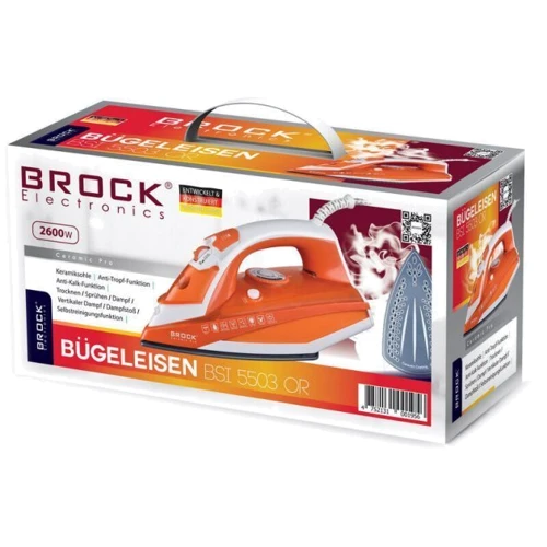 Утюг BROCK BSI 5503 OR: Подключение проводное