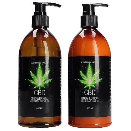 

Набор для ванны и душа Cbd Luxe Care set - Green Tea & Hemp Oil (2 предмета)