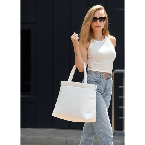 Женская сумка шоппер Sambag Shopper Tote 0RN белая (93380008): Тип Сумки