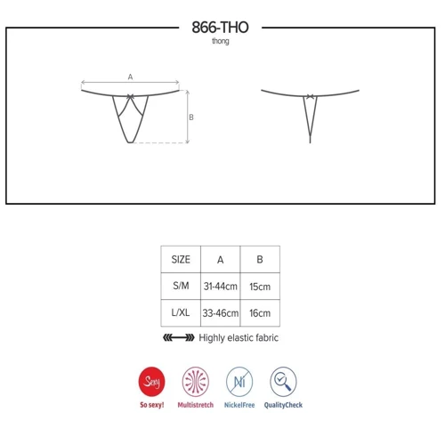 Стринги Obsessive 866-THO-1, S/M