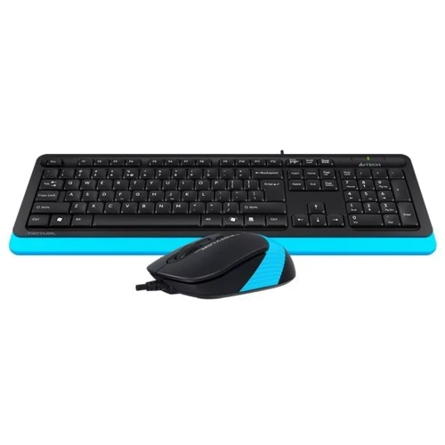 Комплект проводной A4Tech Fstyler F1010 Black/Blue: Тип клавиш мембранный