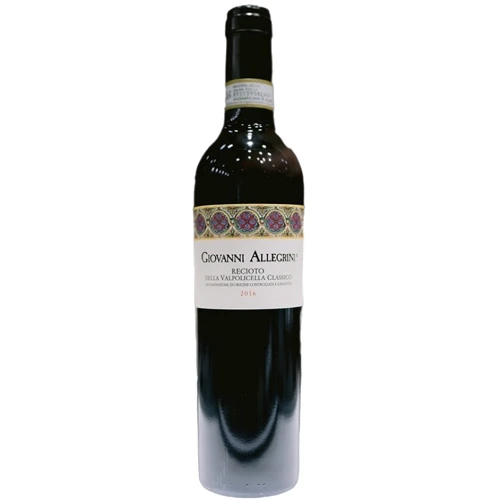 Вино Allegrini Recioto della Valpolicella Classico Giovanni Allegrini 2016 красное сладкое 0.5л (BWW3709)