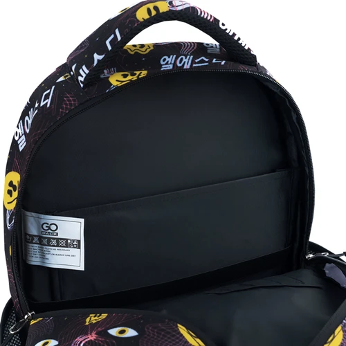 Рюкзак GoPack Education 175M-8 Emoji (GO24-175M-8): Корпус рюкзака Мягкий