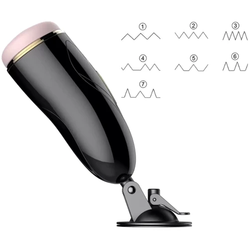 Мастурбатор FOXSHOW Vibrating Masturbation Cup USB 7 + Interactive Function, BS6300033