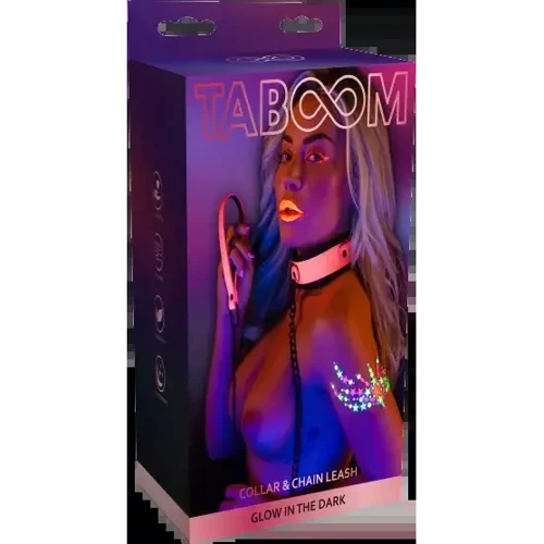 Ошейник с поводком Taboom Collar and Chain Leash (розовый)