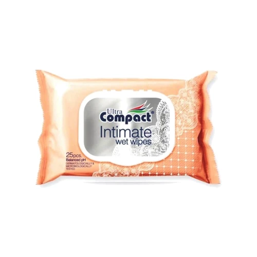 Салфетки влажные Ultra Compact Intimate 25 шт с клапаном